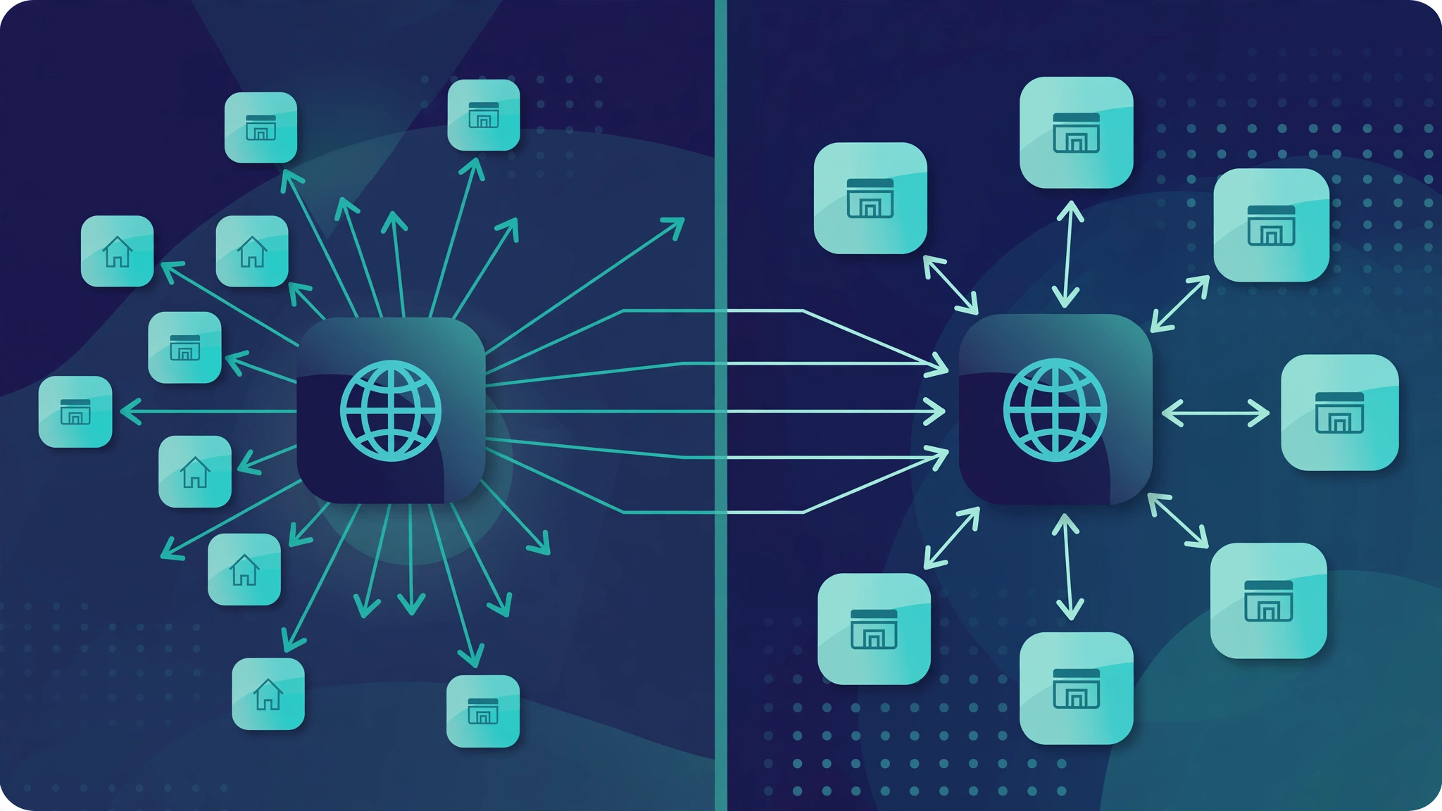 Visual comparison of backlinks versus referring domains
