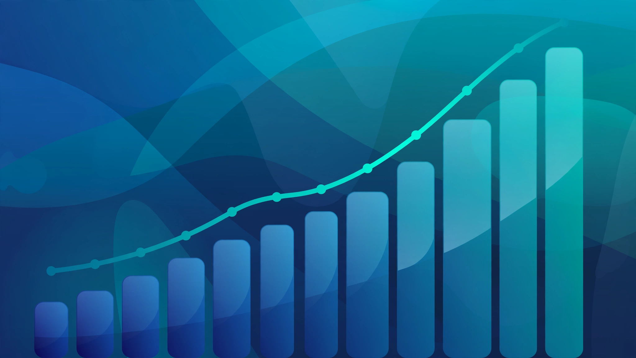 Upward trending growth chart showing rising website authority metrics