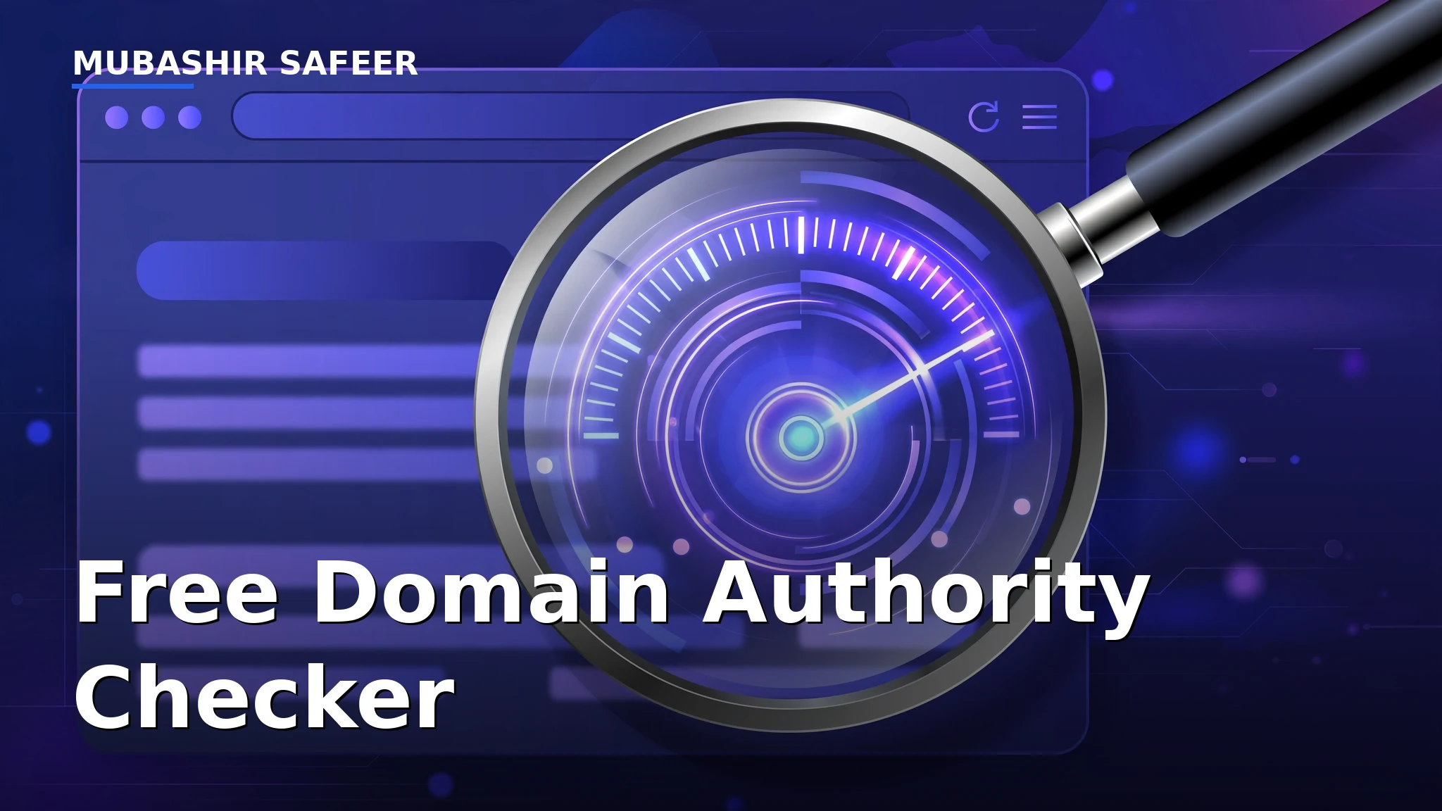 Free domain authority checker tool interface for analyzing website DA scores