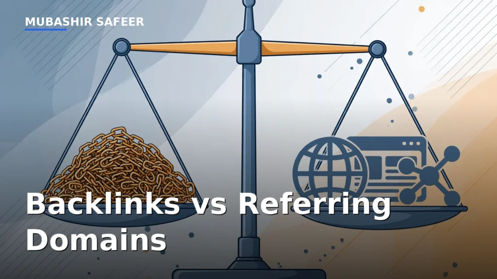Backlinks vs referring domains — Mubashir Safeer