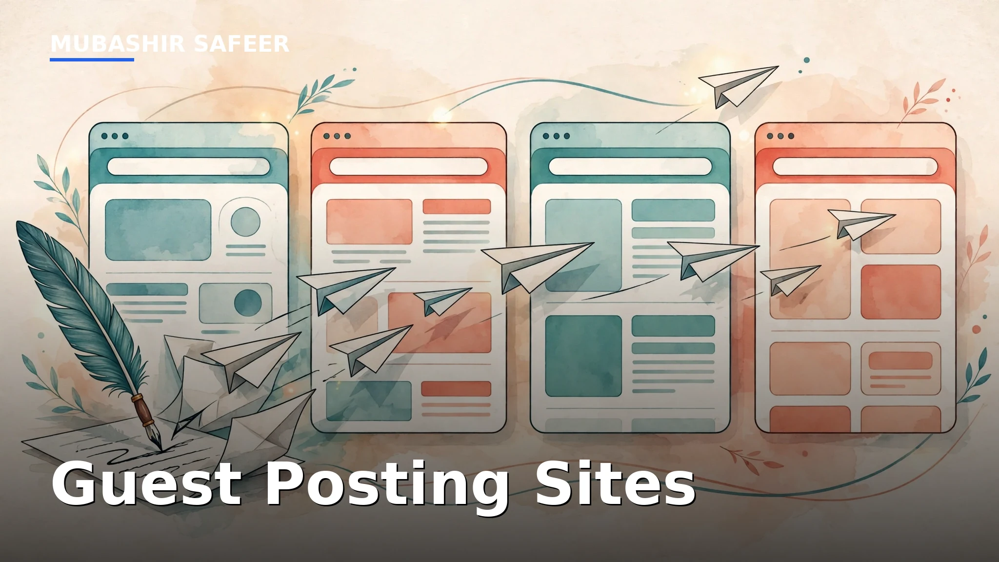 Collection of guest posting sites accepting contributor articles for link building