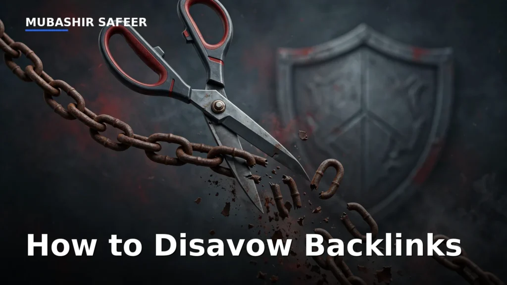 How to disavow backlinks — Mubashir Safeer