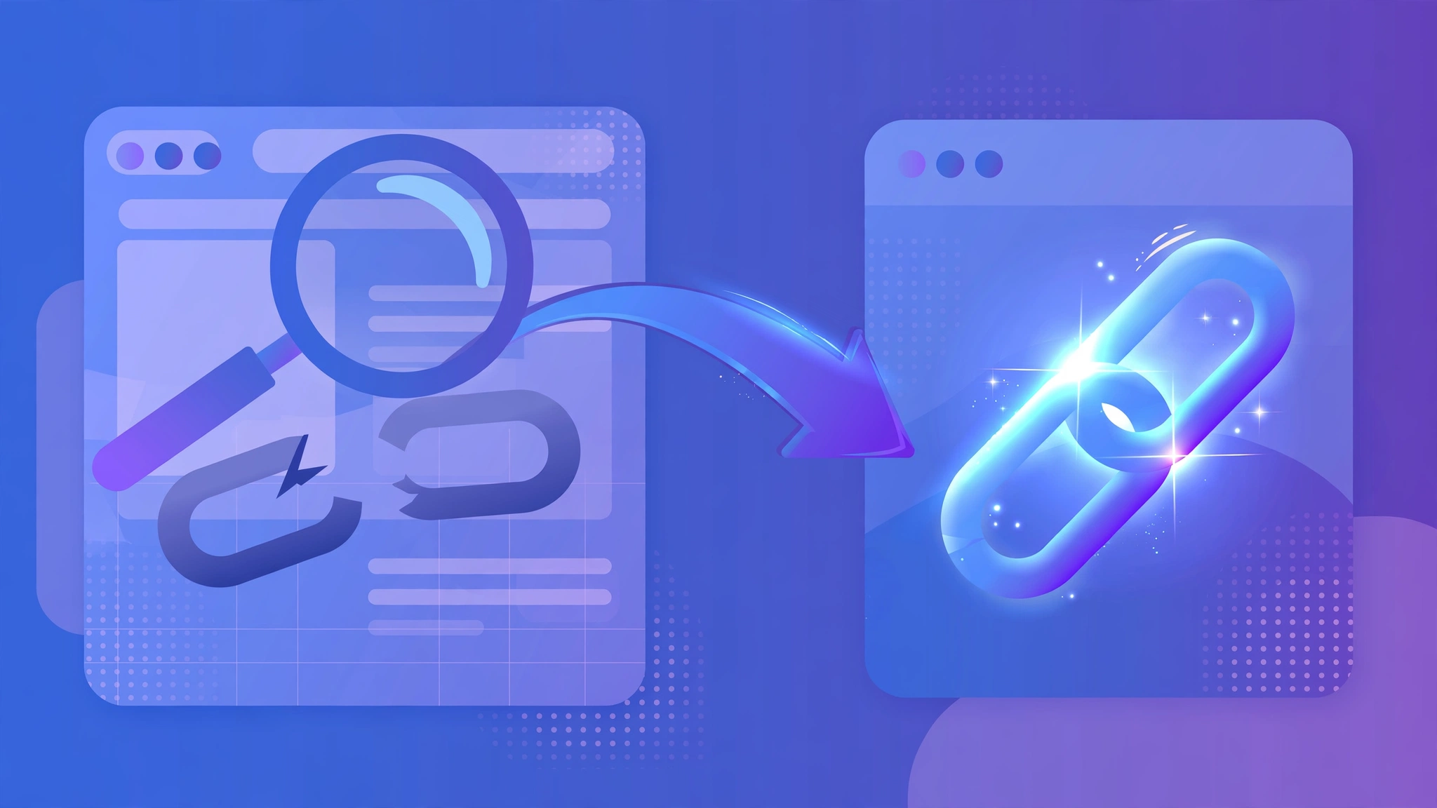 Broken link building process: finding broken links and replacing them with fresh links