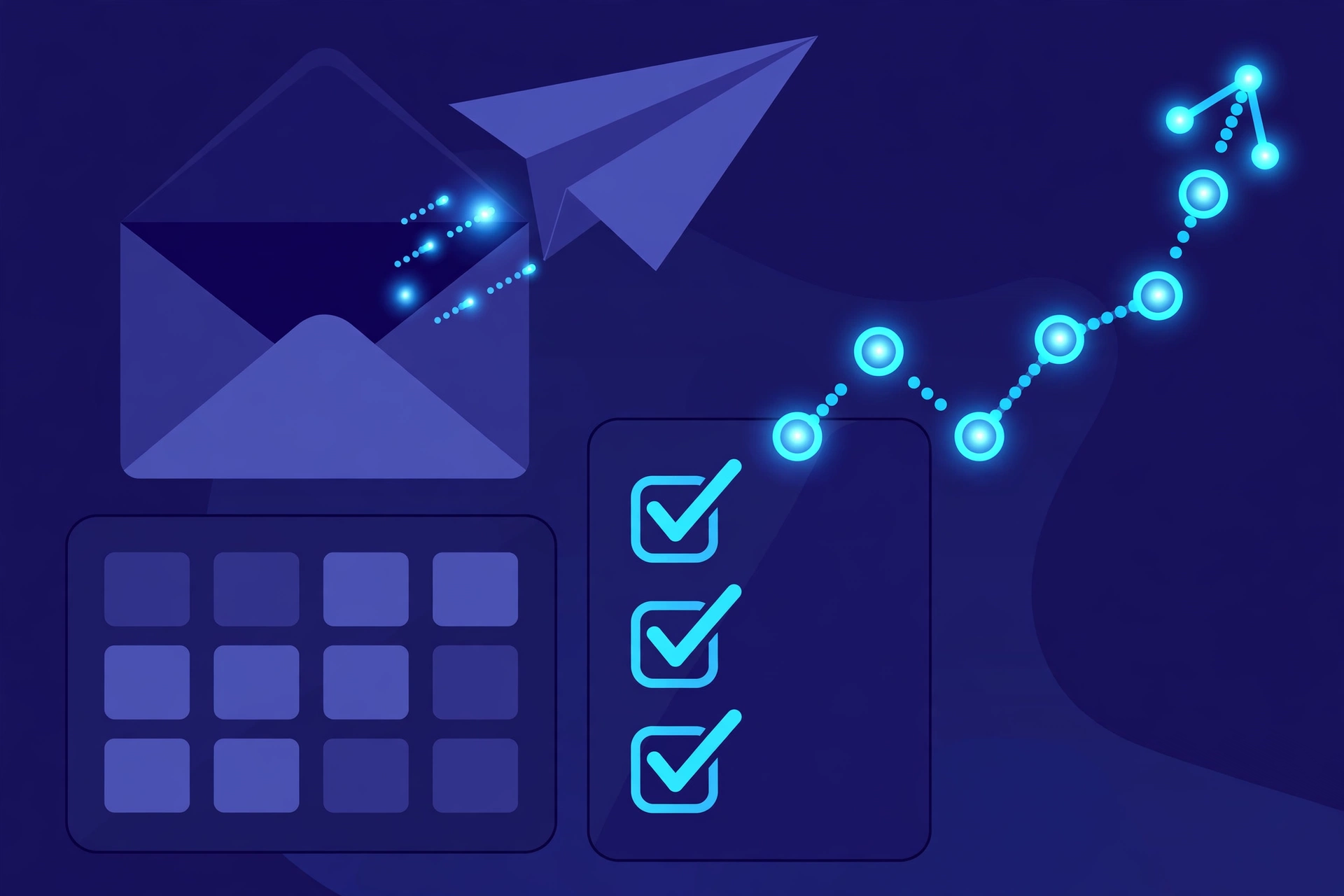 Outreach email and checklist with rising link recovery arrow — link reclamation routine
