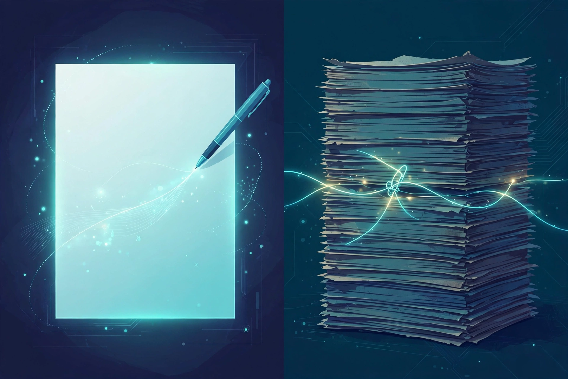 Illustration comparing a newly written guest post page with a link inserted into an established aged article