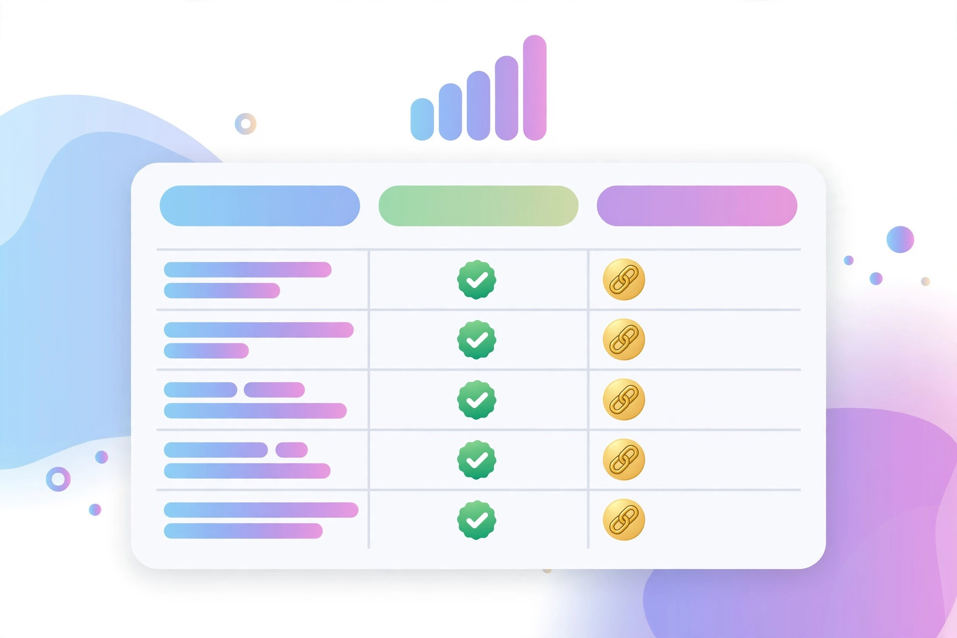 Backlink delivery report with verified live links