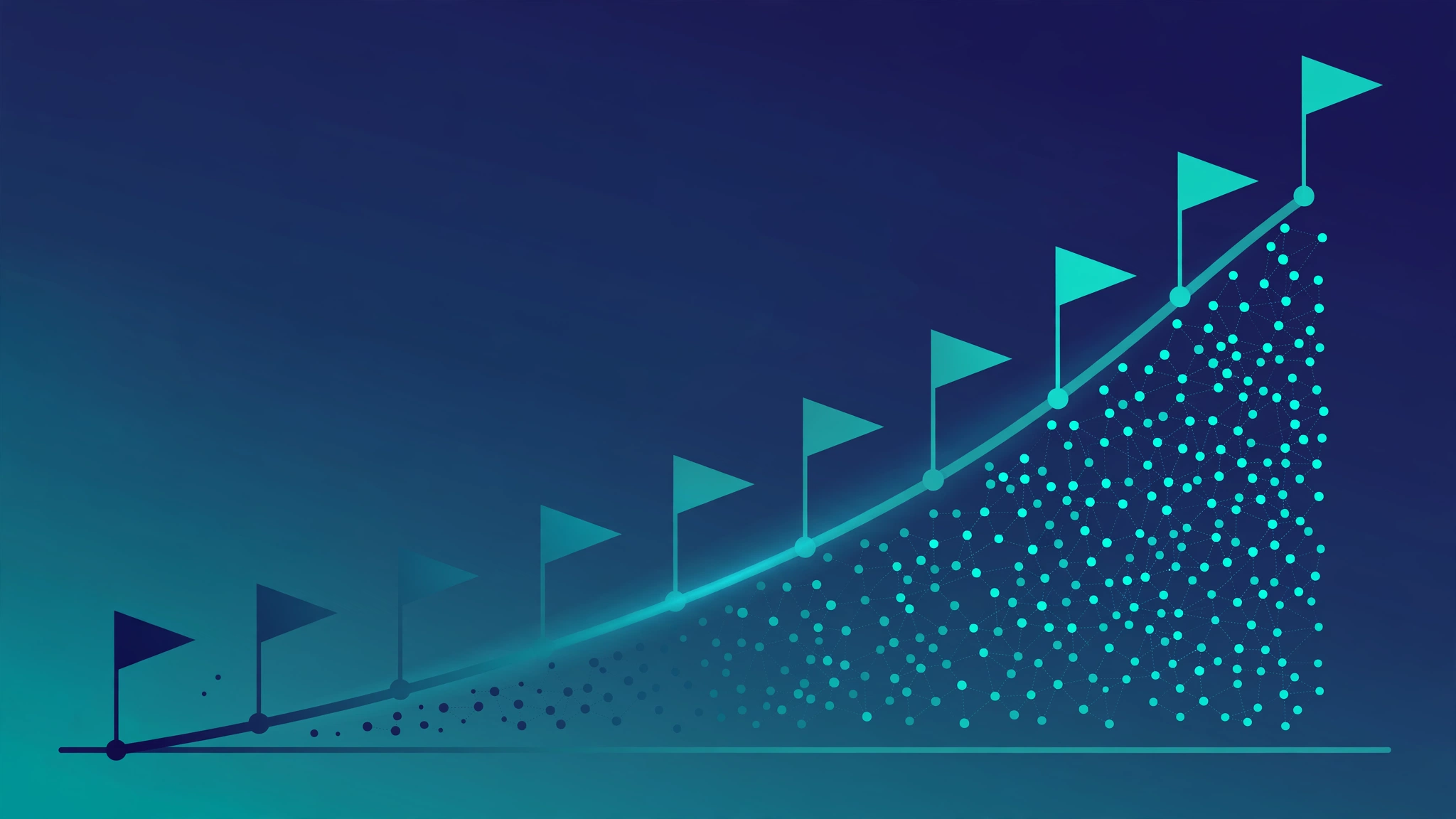 Twelve-month SaaS link building timeline showing compounding results